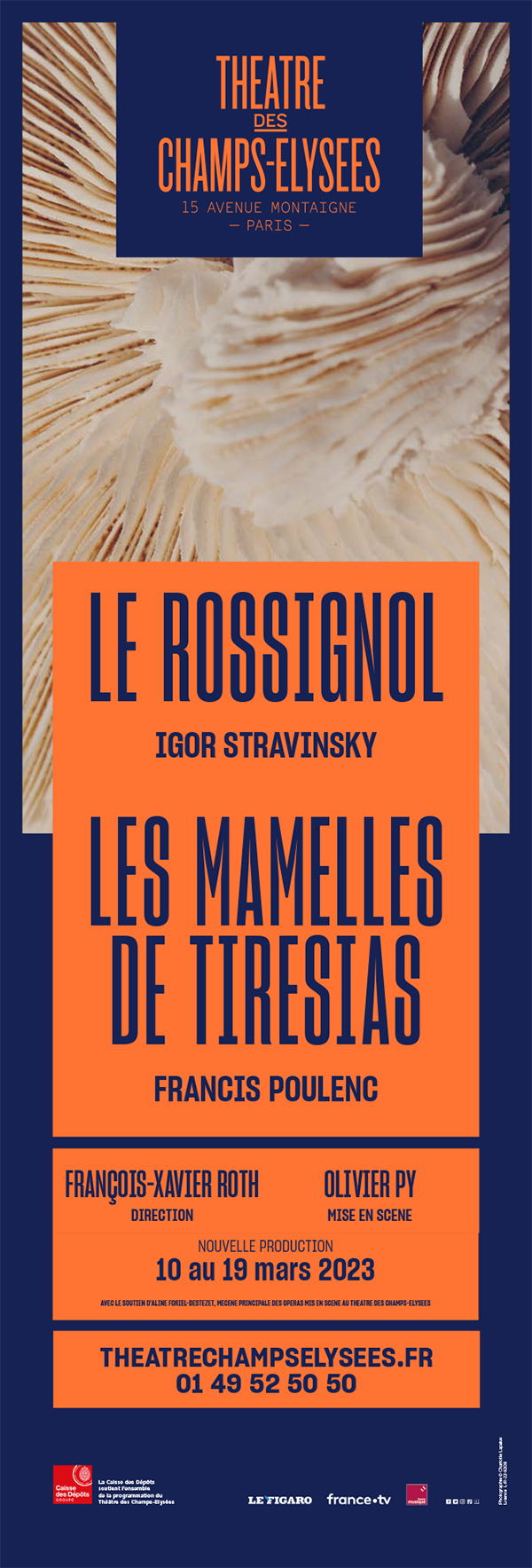 Affiche du spectacle Le Rossignol & Les Mamelles de Tirésias