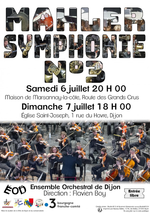 3e Symphonie de Gustav Mahler : Ensemble Orchestral de Dijon