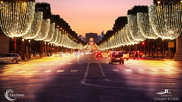 Les illuminations des Champs-Élysées