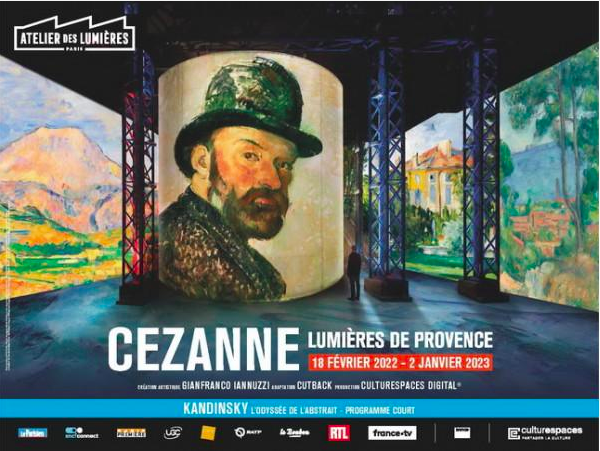 Cézanne, Lumières de Provence à l'Atelier des Lumières