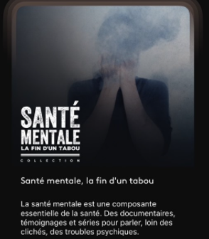 La collection "Santé mentale, la fin d'un tabou" 