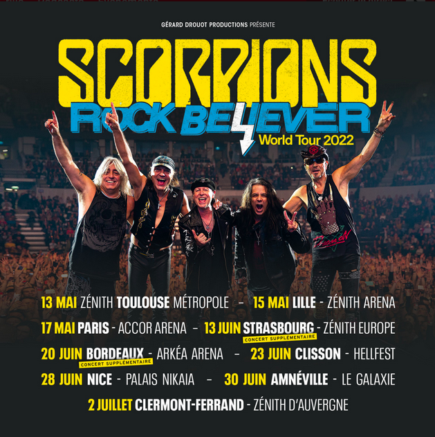 Tournée "Rock Beliver" des Scorpions