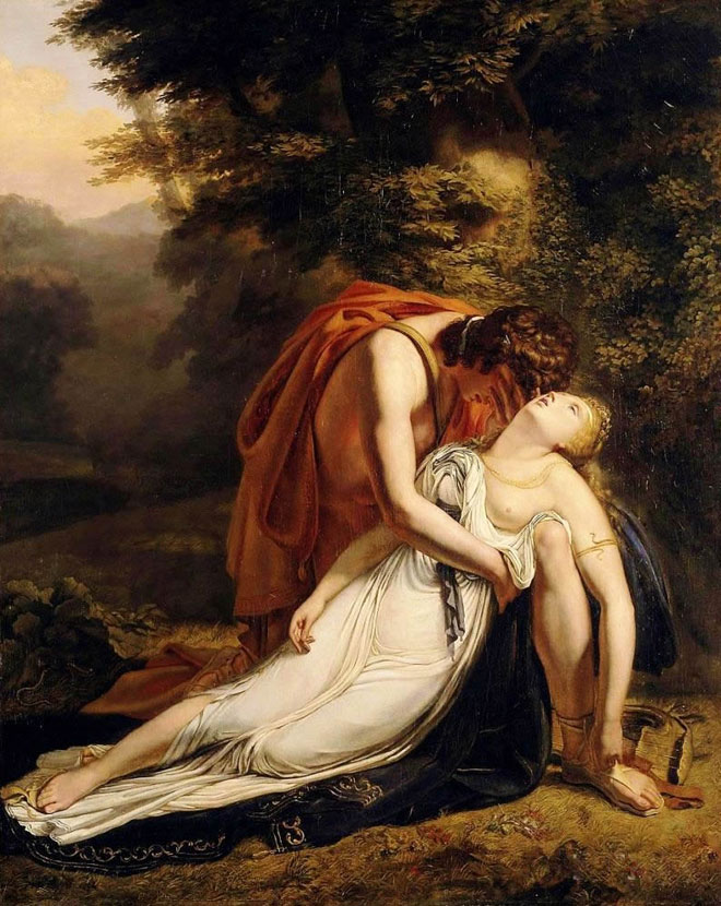 Orphée pleurant la mort d'Eurydice, par Ary Scheffer