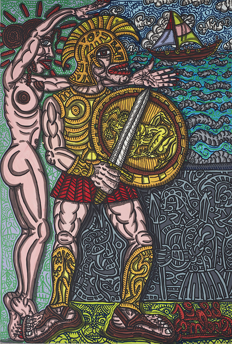 @Portrait d’Achille/Robert Combas