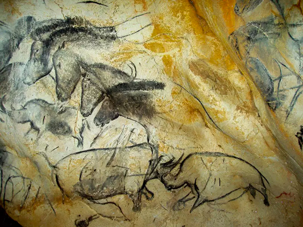 Panneau des chevaux de la grotte Chauvet