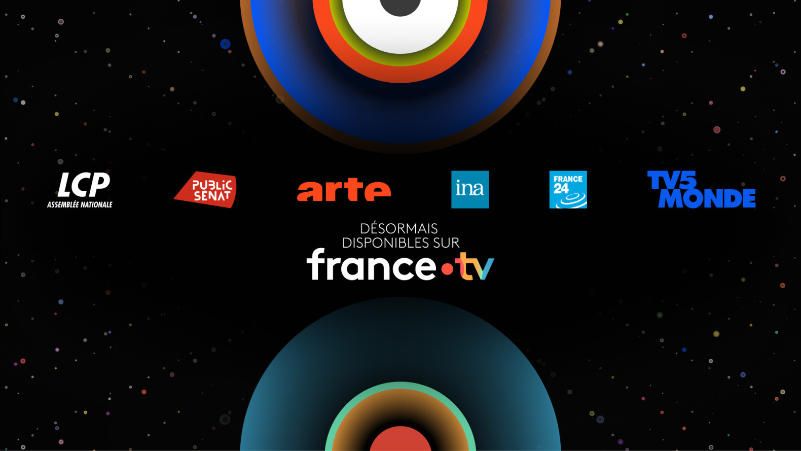 Les logos des partenaires de l'audiovisuel public
