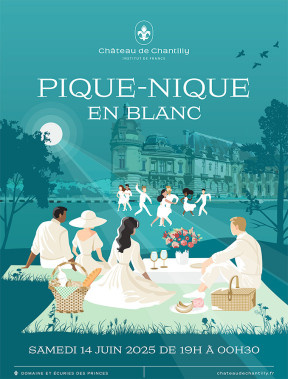 Pique-nique en blanc au Château de Chantilly
