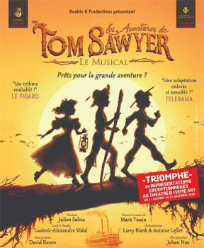 affiche de la comédie musicale Les aventures de Tom Sawyer, le musical