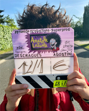 Tournage du film "Anatole Latuile"