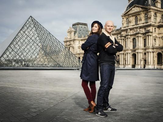 Le capitaine Antoine Verlay et l’historienne de l’art Florence Chassagne.