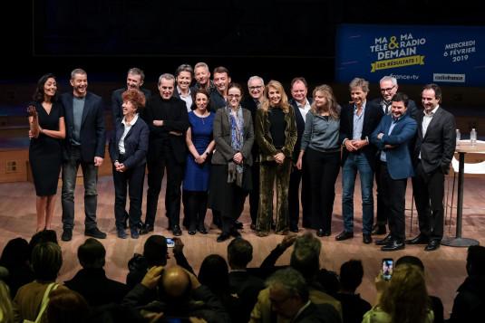 Présentation de l'enquête « Ma télé demain » au Studio 104 de Radio France.