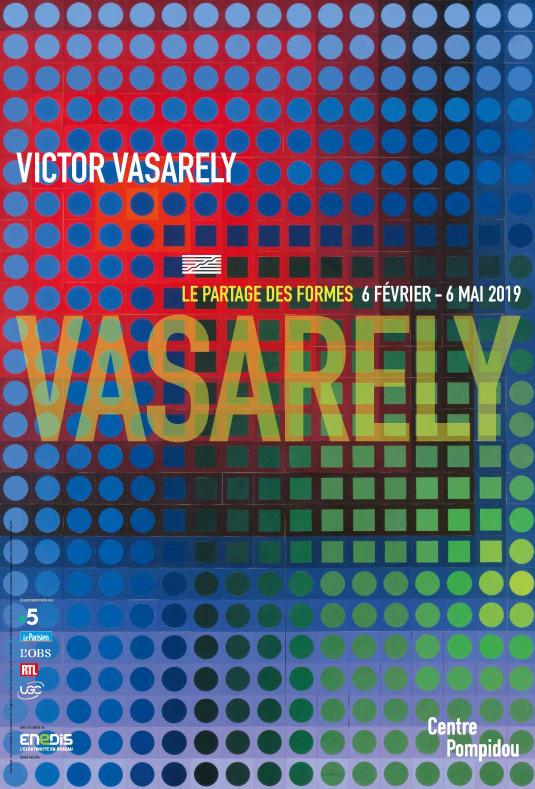 Exposition Victor Vasarely, jusqu'au 6 mai 2019 au Centre Pompidou (Paris).