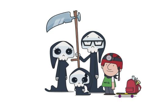 La Famille Mort : Maman Mort, Papa Mort, Petite Mort et Ludo