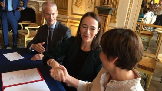 Franck Riester, Delphine Ernotte Cunci et Annick Girardin
