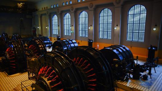Les turbines de l’ancienne centrale électrique de Vemork (Norvège)