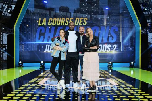 Laury Thilleman, Teddy Riner, Olivier Minne et Sandy Heribert