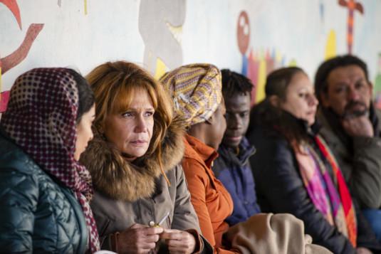 Clémentine Célarié s'engage aux côtés des migrants.