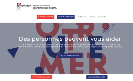 La plateforme outremersolidaires.gouv.fr.