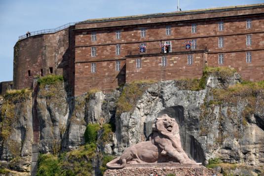 La citadelle et le lion de Belfort.