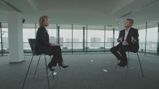 Caroline Roux et Arnaud Montebourg, ancien ministre de l'Économie