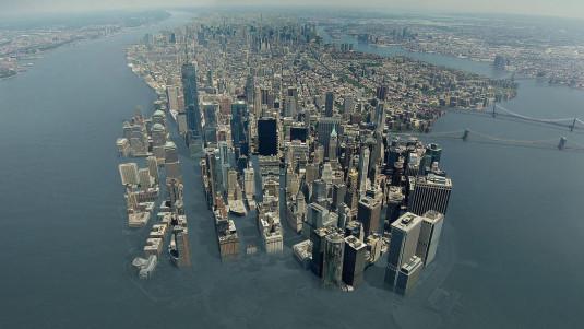 Photo montage de New York sous les eaux