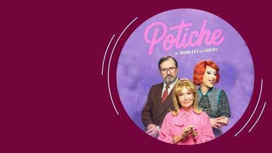 photo artwork de l'affiche de la pièce de théâtre Potiche