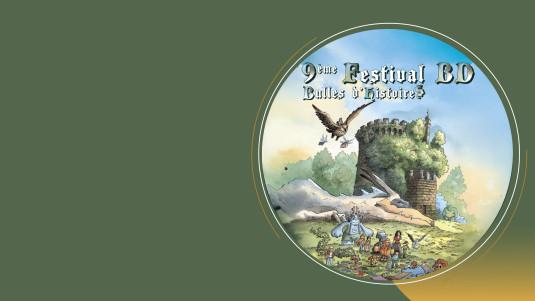 Affiche 9e festival BD Bulles d'histoires à Jarville-la-Malgrange