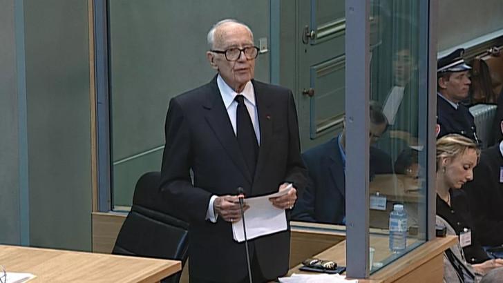 M. Papon lors de son procès