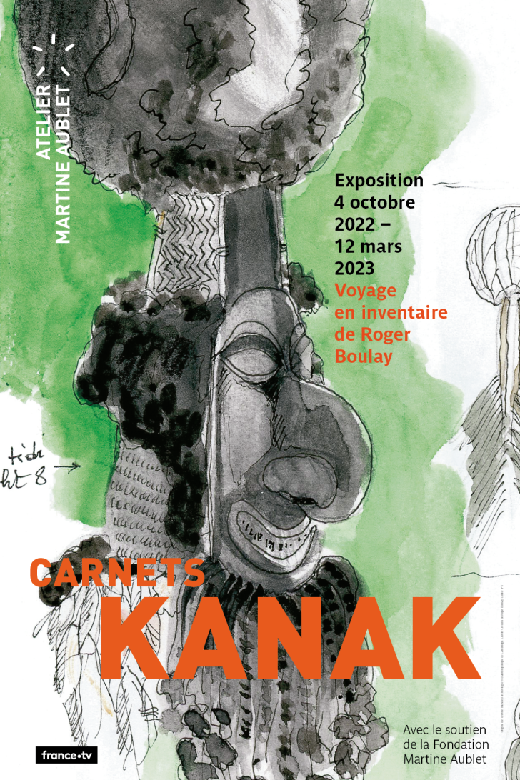 Exposition Carnets Kanak, Voyage en inventaire de Roger Boulay