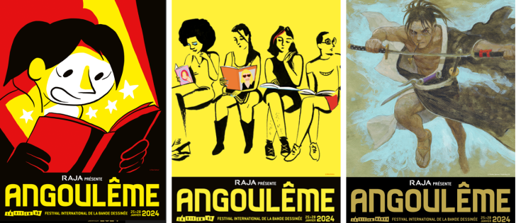 Affiches du Festival international de la Bande dessinée d'Angoulême 2024