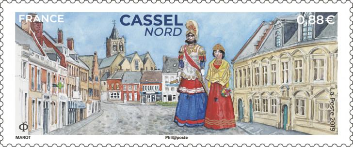 Timbre à l'effigie de Cassel