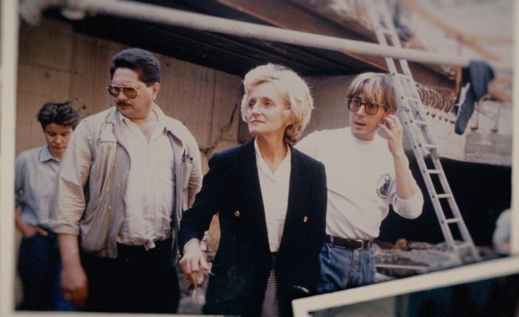 Bernadette Chirac et l'archéologue Yves de Kisch
