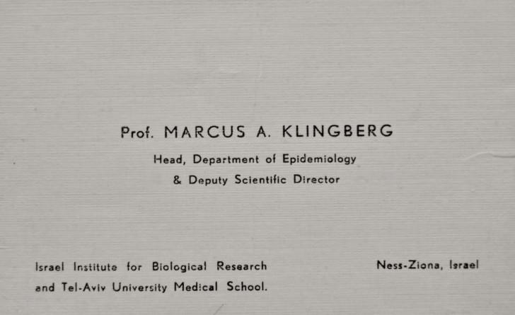 « Marcus Klingberg, un pur espion »
