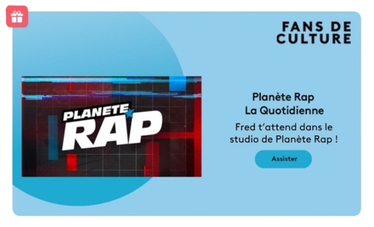Fred t'attend dans le studio de « Planète Rap »