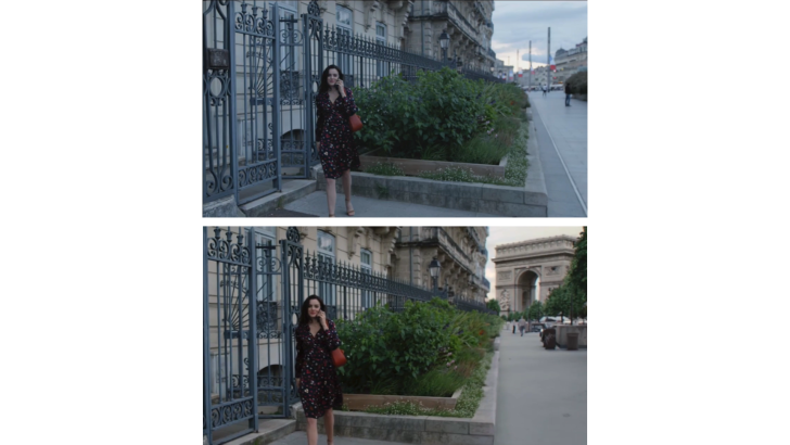VFX replicating the Arc de Triomphe
